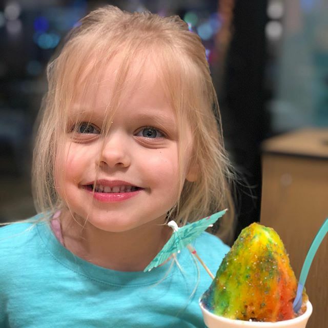 Me and my Rainbow Unicorn Sno! Shaved ice cream with different flavours! #rainbow #unicorn #shavedice <a href="/bahamabucks/">Bahama Buck's</a>