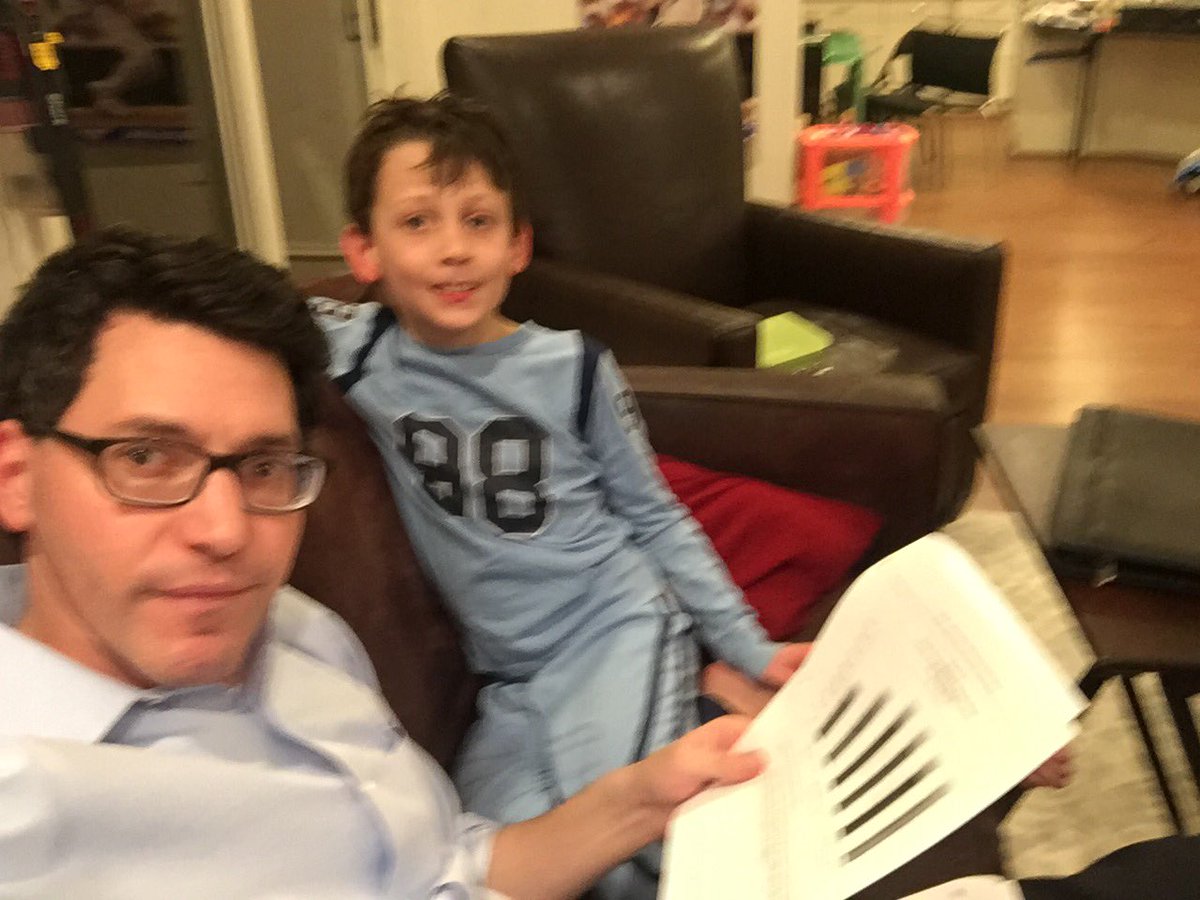 mkorman's tweet photo. HJK was not feeling the books tonight, so his bedtime reading was Dept of Leg Services budget analyses. Tomorrow we have state lottery and gaming, so there were some tricky ?s https://t.co/sXtCguF1rx