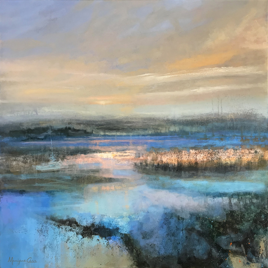 Fresh from the easel! 36"X36" oil #painting #contemporaryart #landscapepainting #seascape #oilpainting