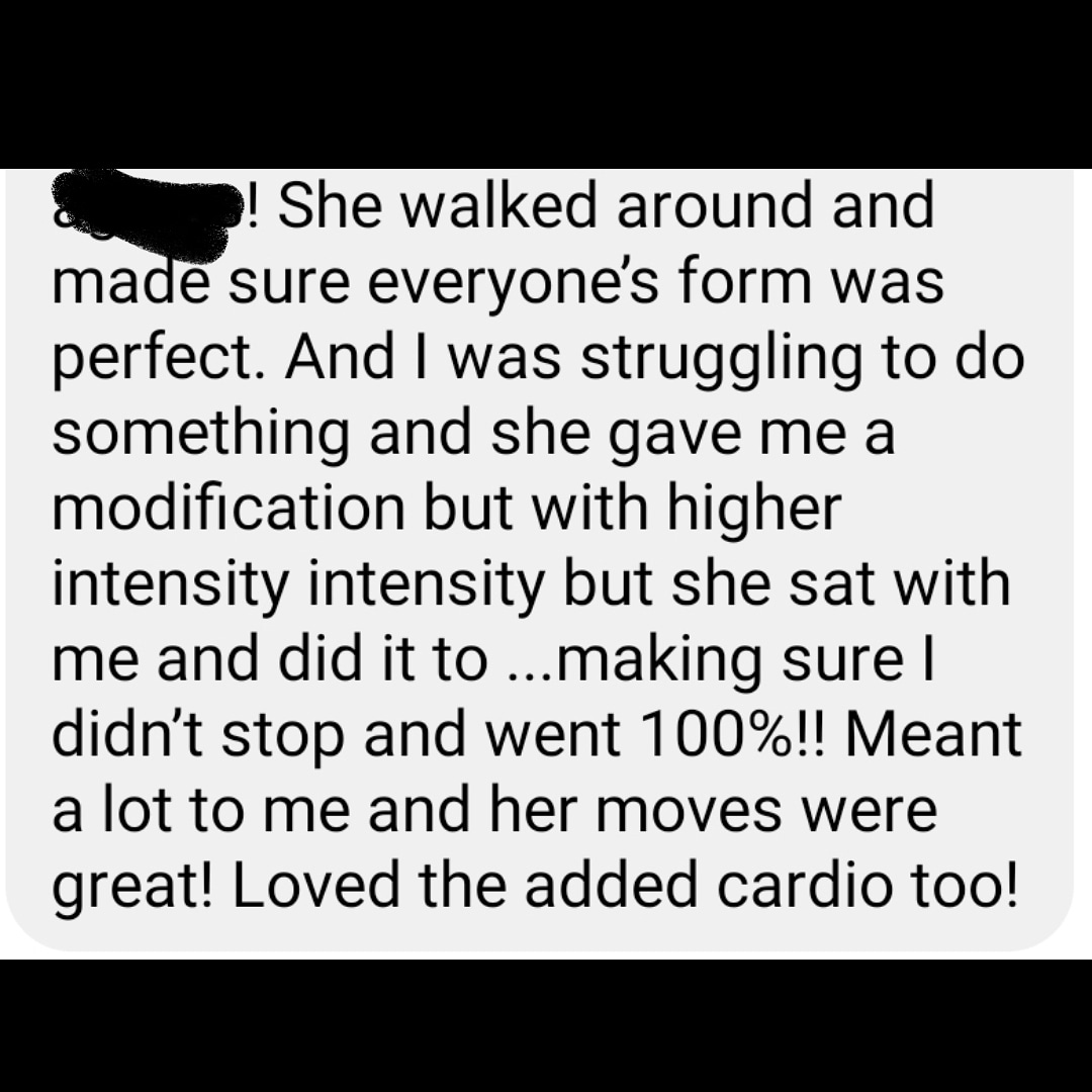 NSFKnox's tweet photo. When we say we are different.  We mean it!  Here is just one example of some of the messages we receive.  This message in particular was in regards to Denise @yellowoptimistfitness and her core class.  Come see how we are different and why people keep coming back!
.
.
.
#NSFKnox https://t.co/bEBaXBBR8w