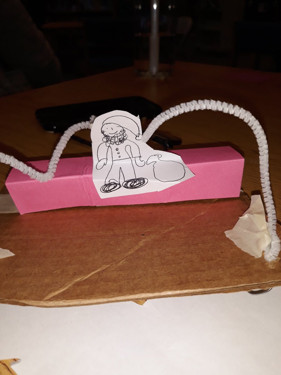 Princesspj1124's tweet photo. The second grade team has done it again. This is our MakerSpace invention during or Professional Development today! We were supplied cardboard, pipe cleaners, paper clips, tape and https://t.co/eHHNC8n92e students will enjoy making their own in EL soon. #WhosGotItBetterThanWest https://t.co/GMlvC5iwMK