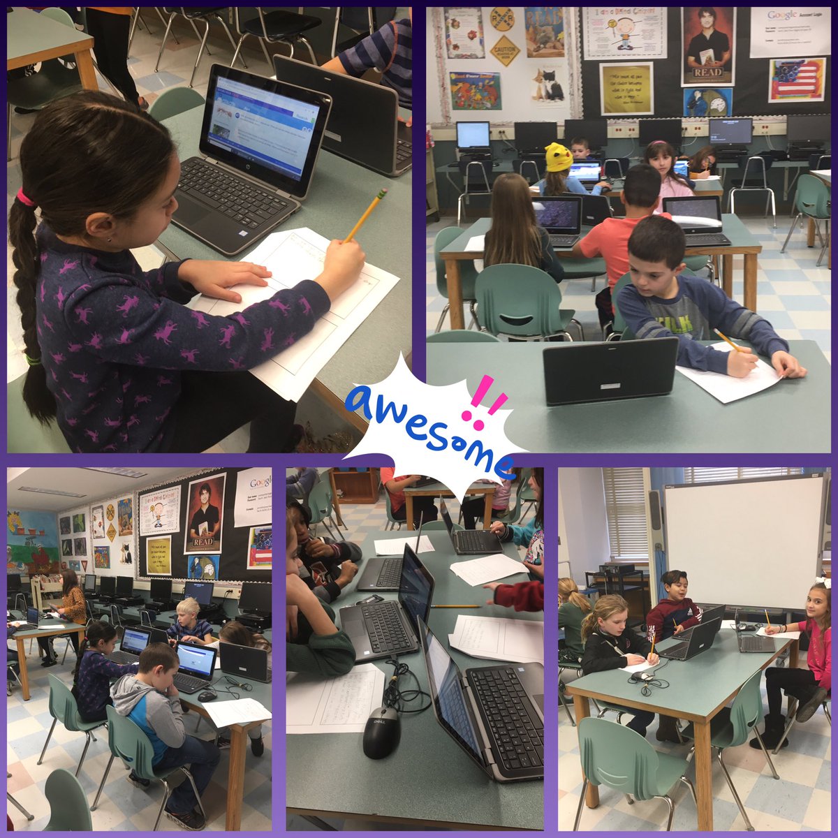 grundy_library's tweet photo. Thank you #worldbook for providing such great resources for my third graders! Another part of our #chrisvanallsburg author unit! #twobadants #grundygreatness @GrundyAve https://t.co/bpCfOoIjWN