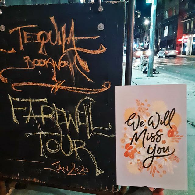 outerlayer's tweet image. Farewell Tequila Bookworm!! You will be missed!! 😿 #locallove #supportsmallbusiness #tequilabookworm #workboyfriend #queenwesttoronto #queenstreetwesttoronto #queenstwesttoronto #queenandportland ift.tt/3aRbkbn