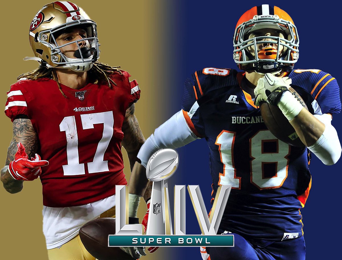 BeechFootball's tweet photo. Good luck and congratulations to our guy @MrHurd_1 and the @49ers for making it to the Super Bowl!! #ShackleIslandMade #BuccaneerPride https://t.co/HfgtbsK2Bu