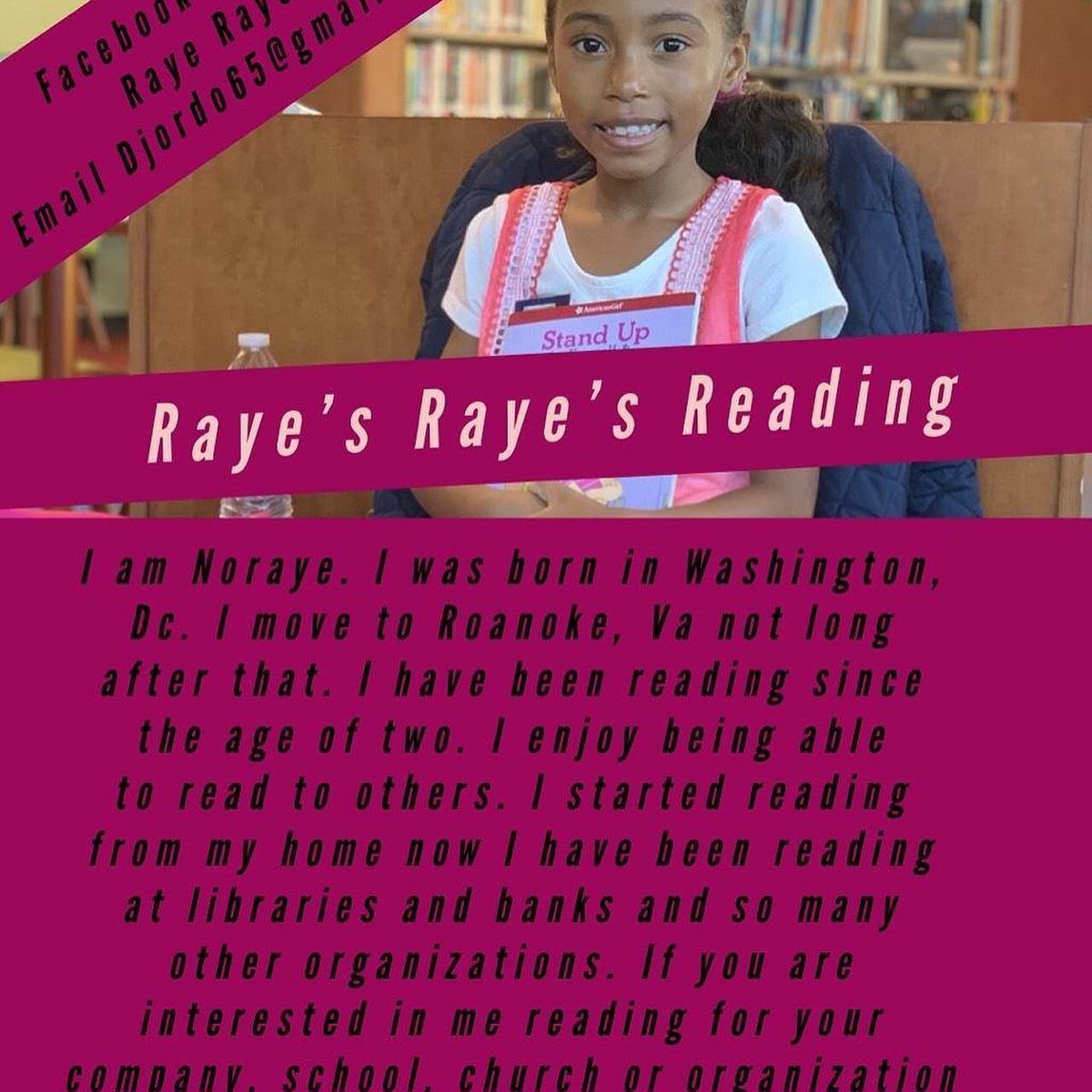 Join us next Monday, Feb. 3rd, at 5:30PM to hear Noraye read! #bntheknow #childrensbooks #rayerayesreading #futureleaders #bnvalleyview #bnkids #grumpymonkey #sistersfirst #lotsoflove #thekindessbook #lovemonsterandthelastchocolate #wordsandyourheart #thewonderfulthingsyouwillbe