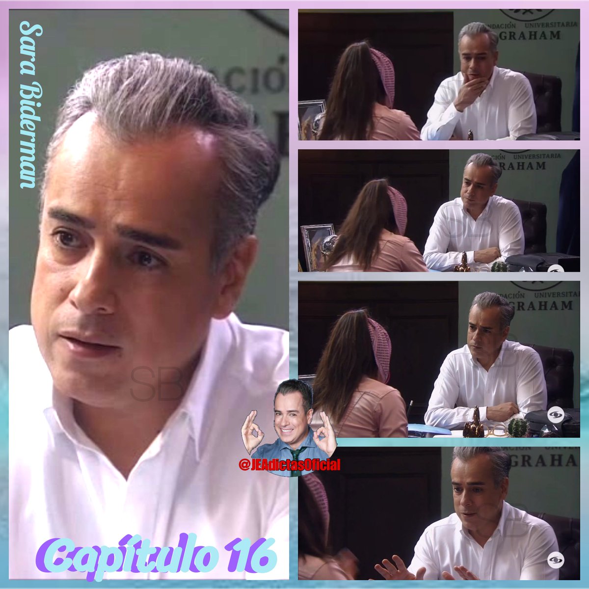 JEAdictaOficial's tweet photo. Capítulo 16 #LaNocturna2 #ContigoAprendí donde #LosSueñosNuncaDuermen El #ProfeMario @jeabello  escucha atentamente el pedido de  Zaida @eileenmorenoact . Y le pide a la #ProfeGreici @piedrahitaangela que se haga a un lado. https://t.co/Uw2L3JbxXn