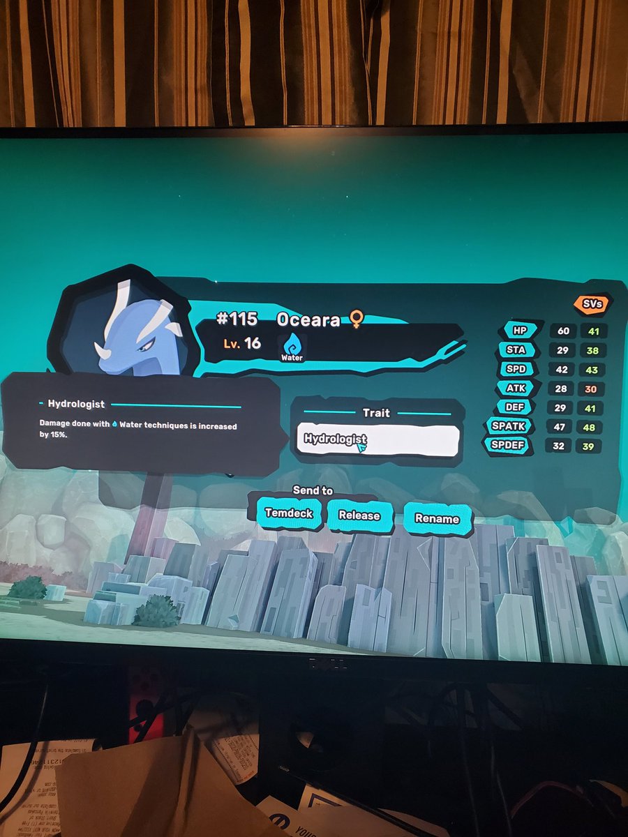 itSPIN5's tweet image. Caught this just now. Lets goo. @PlayTemtem #temtem #oceara