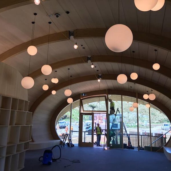 ChrisEdwardsGS's tweet photo. The lights come on in Green School New Zealand. #greenschoolnz https://t.co/JKxcANLoHQ