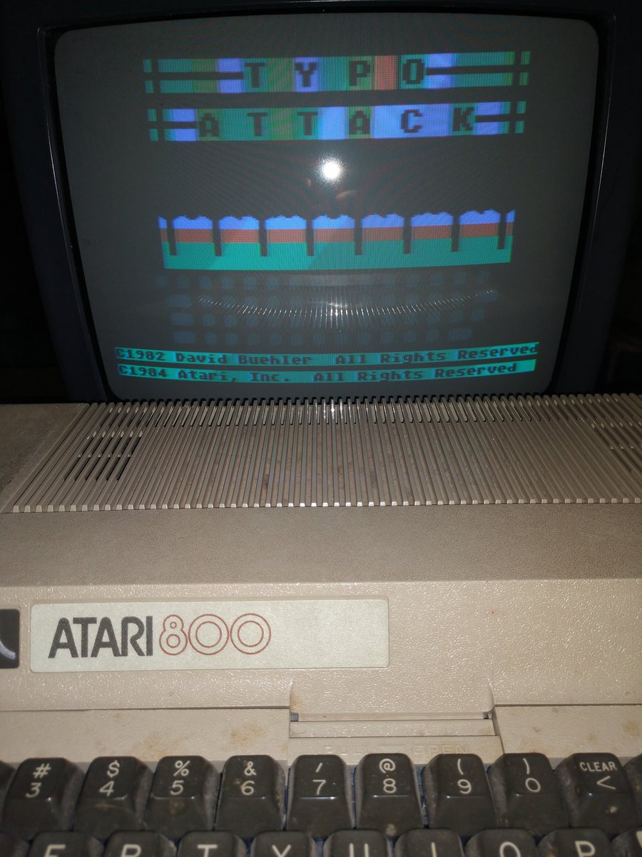 Calgary8889's tweet photo. Got my Atari working... Anyone remember this gem? I loved this game!!! #typoattack #atari https://t.co/VCFnGO5aj1