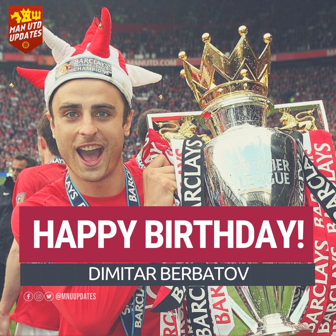 Happy 39th birthday to ex red Dimitar Berbatov.     