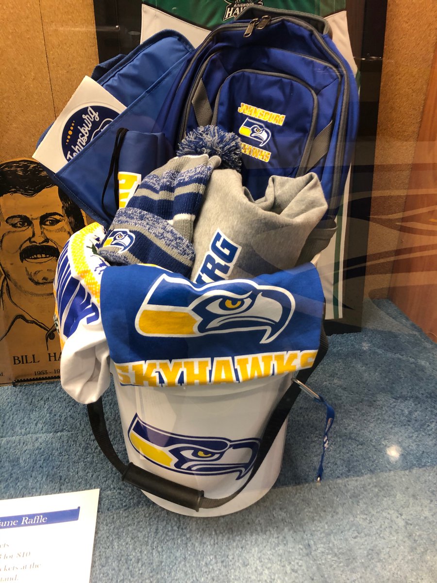 JHS_BoosterClub's tweet photo. The JHS Booster Club  will be raffling off a Skyhawk basket and a Gift card basket. Tickets are 1 for $5 or 3 for $10. Stop by the concession stand to purchase your tickets. The raffle drawing will take place at halftime of the Boys Varsity Basketball game on February 8. https://t.co/Ehn66wYXXZ