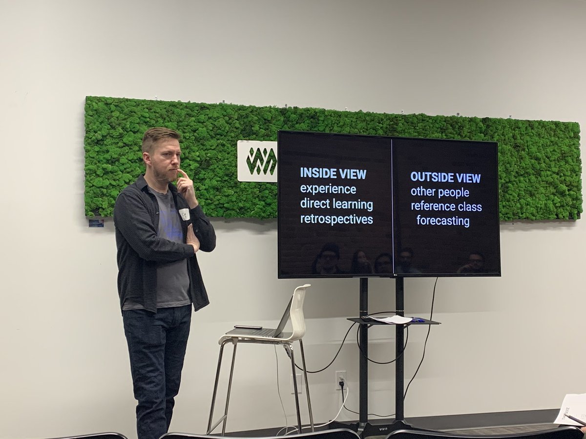 Always a treat listening to  <a href="/carsonpierce/">Carson Pierce</a> present. This time it was on Planning for Project Success (but really about time travel). Thanks <a href="/DPMEdmonton/">DPM Edmonton</a> for organizing. #DPMyeg