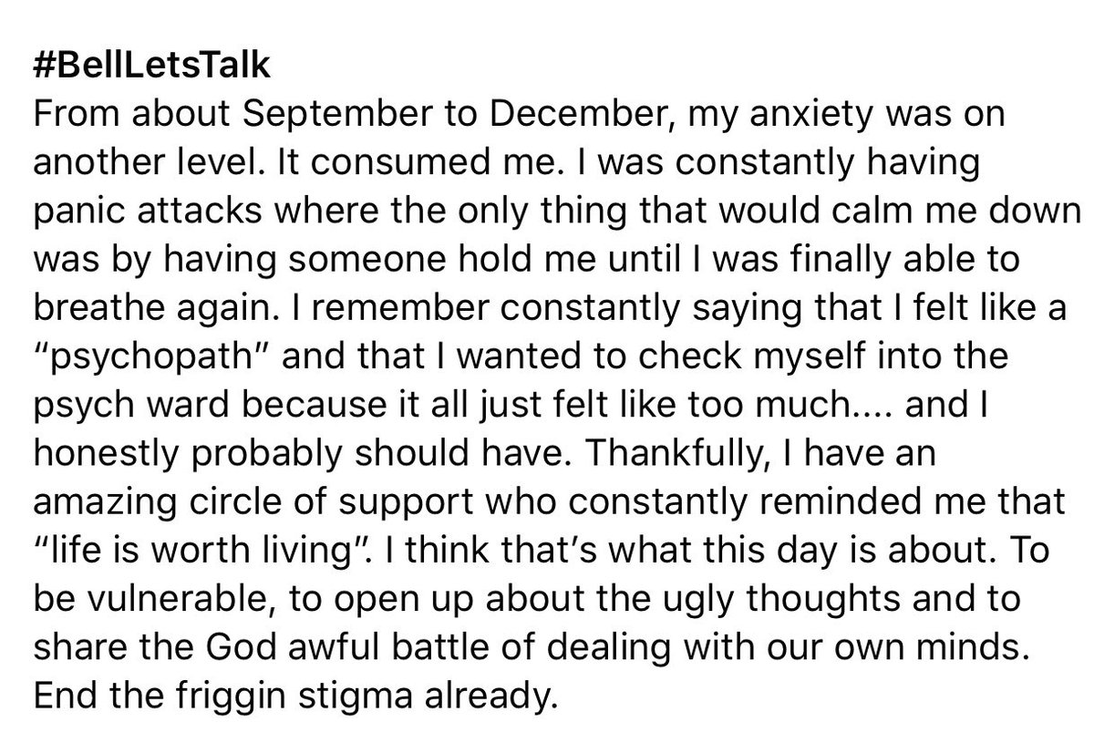 mrshleslie's tweet photo. #BellLetsTalk  my favourite day of the year! As a teacher, my biggest hope is to have this day, every day. I want my students to know that it is ok to not be ok. We need to end the stigma. Story below 👇🏼 https://t.co/UQWwn1FH2Y