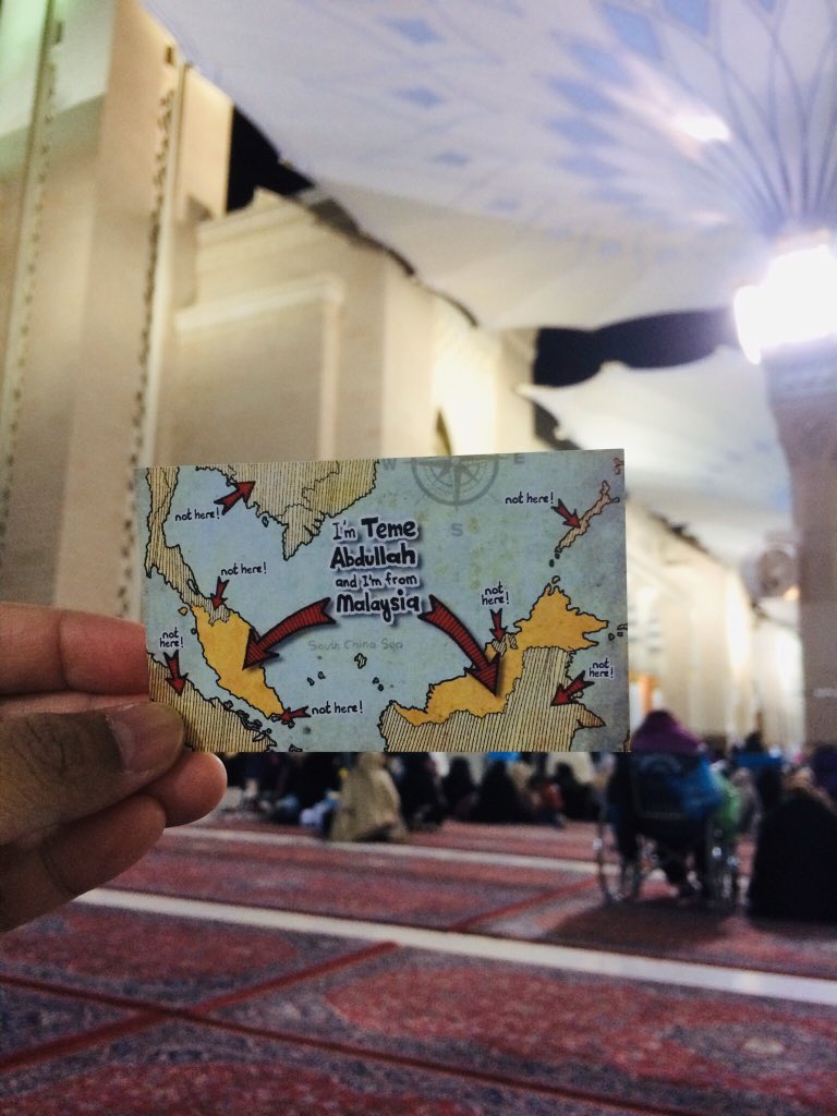 sakynn's tweet photo. aku rasa @itsteme tak perasan pon story aku di ig hahahahaha its okay laaa kita cuba kat sini pulak. 

Hi @itsteme 😁 

semoga Allah murahkan rezeki kita hambaNya utk menjejakkan kaki ke tanah suci ini 😊 https://t.co/e6ns1WjFJq