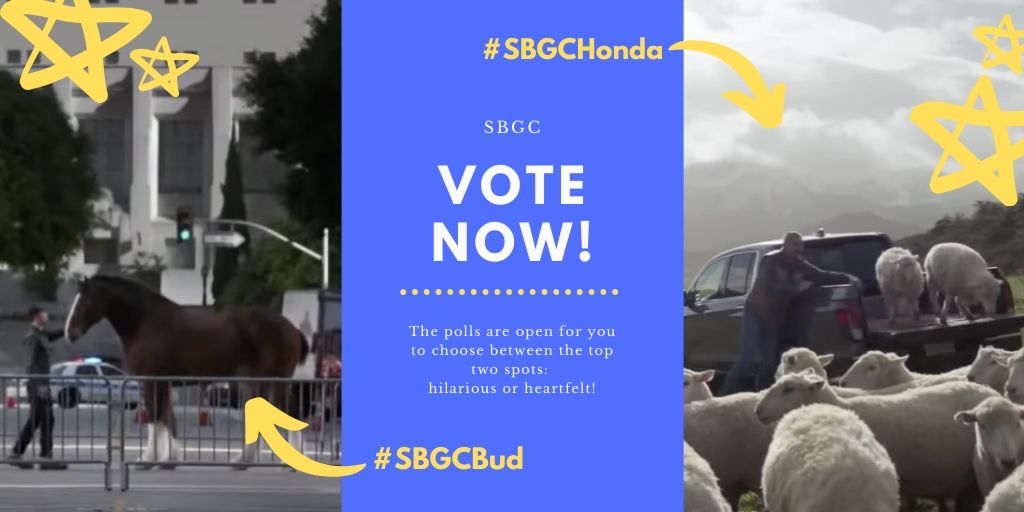 JUMA_TV's tweet photo. Voting starts NOW for #SBGC! Hashtag either #SBGCBud for heartfelt or #SBGCHonda for hilarious! https://t.co/JOOcP15kMG