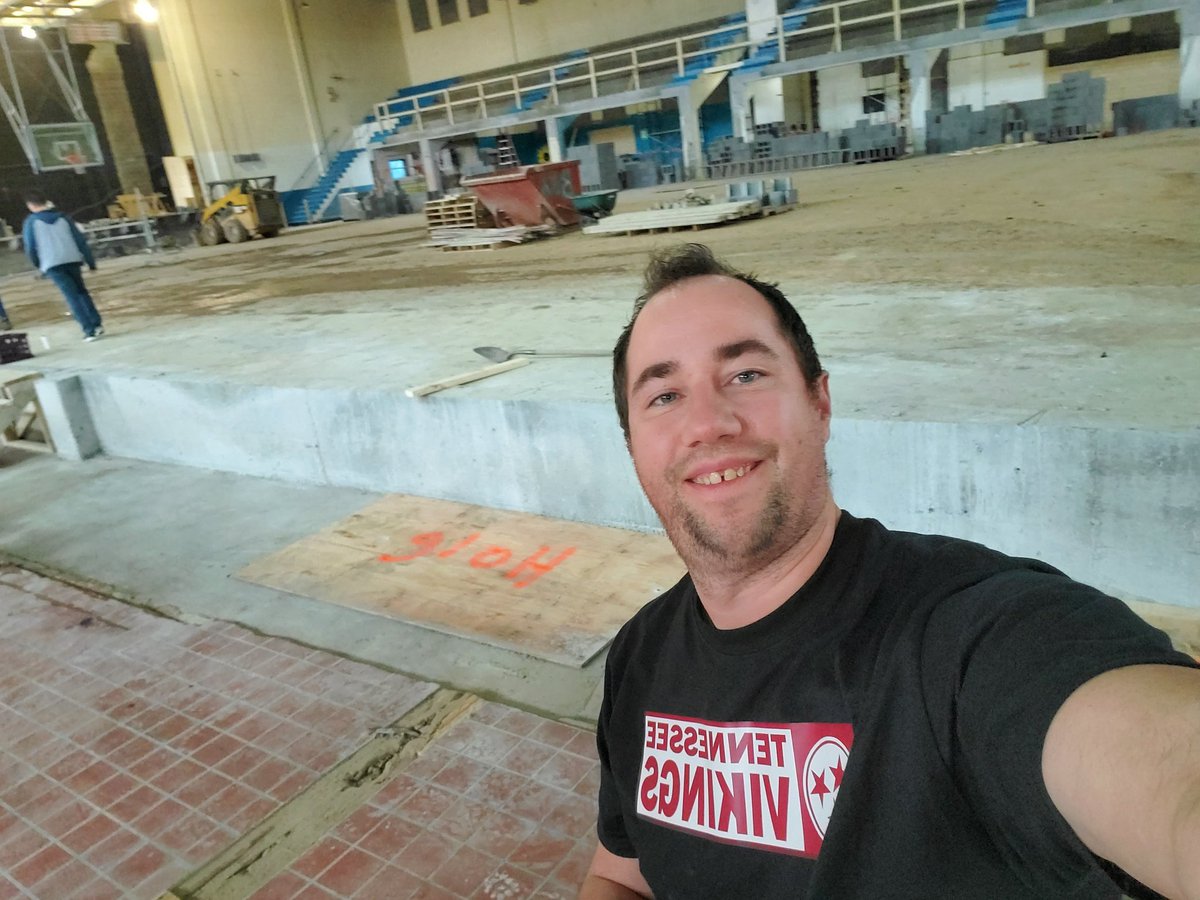CoachTaylorVMS's tweet photo. Can't wait!!! Fun day getting to see the gym remodel! My office looks a bit different since the last time I was in it. @BTCS_VANCE @BTCS_District @scotta51172 https://t.co/VKAsKJBzk3