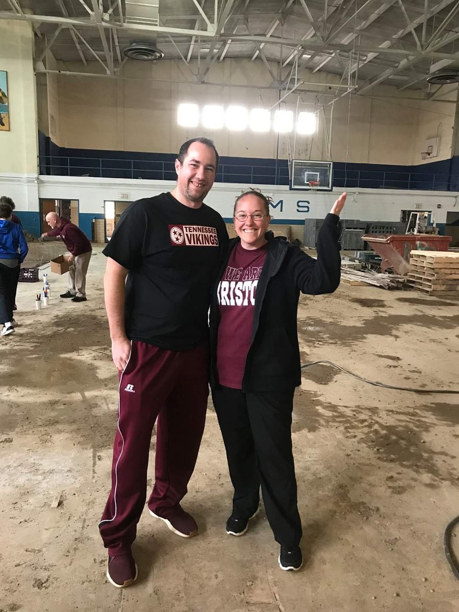 CoachTaylorVMS's tweet photo. Can't wait!!! Fun day getting to see the gym remodel! My office looks a bit different since the last time I was in it. @BTCS_VANCE @BTCS_District @scotta51172 https://t.co/VKAsKJBzk3