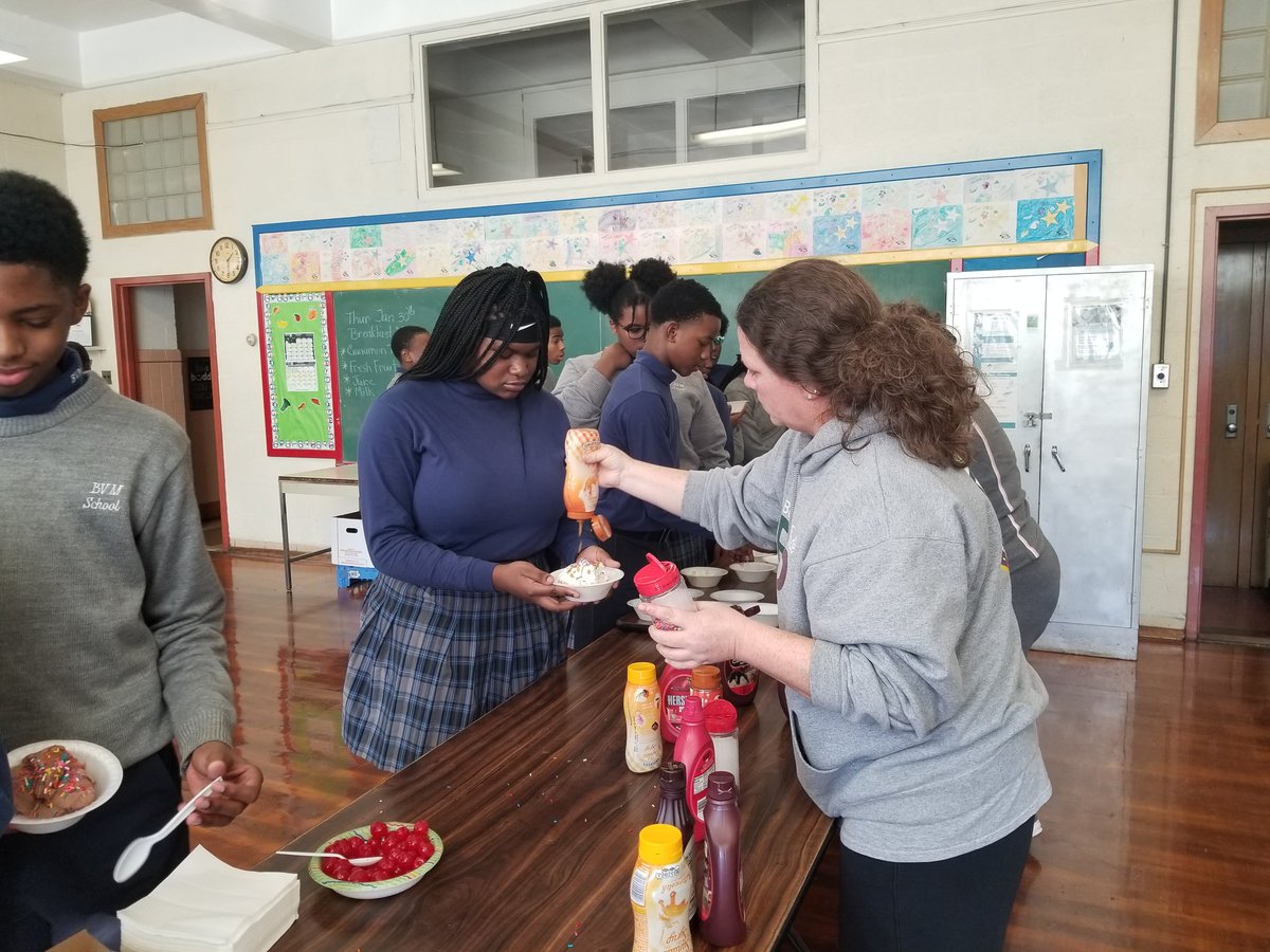 BVMSchoolDarby's tweet photo. We love ice cream sundae day!! @SrVirginiaBVM @AOPS_Schools @ArchPhilly https://t.co/cmbDVbHHud