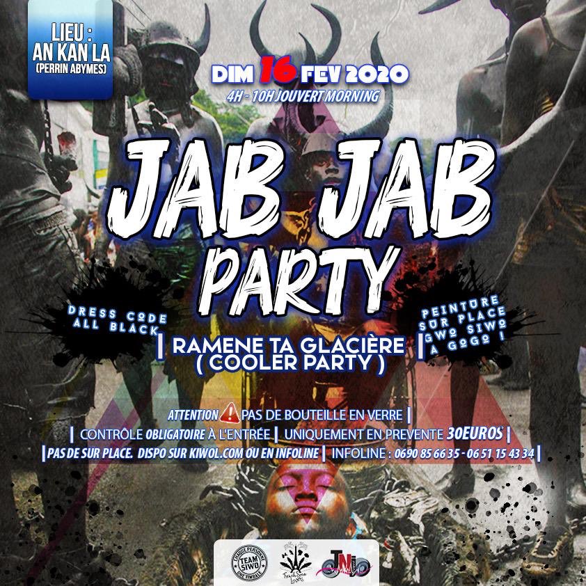 SamyTrippymane's tweet photo. Get Ready ‼️Dimanche 16 Février 2020‼️
JAB JAB PARTY !!!! En mode JOUVERT MORNING !!
04h à 10h à AN KANN LA
Bien sûr, JAB JAB et JOUVERT MORNING ➡ peinture ➕ gwo siwo !! 
ACCES 30€ Preventes Obligatoire 
(Peintures fournies sur place)
👉🏿 https://t.co/fVwoF2LF3V https://t.co/ZhafZlgl6B