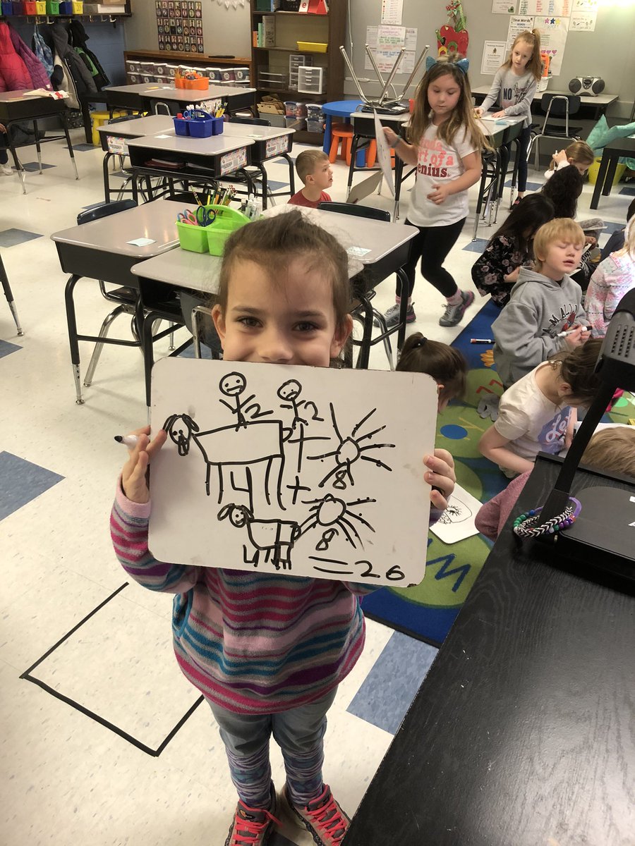 Mrs_Isaacks1st's tweet photo. Yesterday we solved a different type of word problem. Students had to think about what animals/people could be in the cave that equals 26 legs in all. Here are some at  mathematicians work #isdfirst @SpringBranchEl https://t.co/SrhJsyMXXj