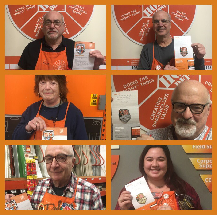 capone_angelo1's tweet photo. 9️⃣4️⃣9️⃣ Recognition badges for Arnie,Jeff and Tayler👍🏻👍🏻 Homer Badges for Rick, Sharon and Rob👍🏻👍🏻 TY! all for all that you do each and every day for our associates and our customers.👏🏻👏🏻 @PhilHD949 @Lynette_HD0949 @CoreyLiliston @jenfullerHD @DeniseB1018 @NikSacco @John_Rennar https://t.co/PEuzDmvmfh