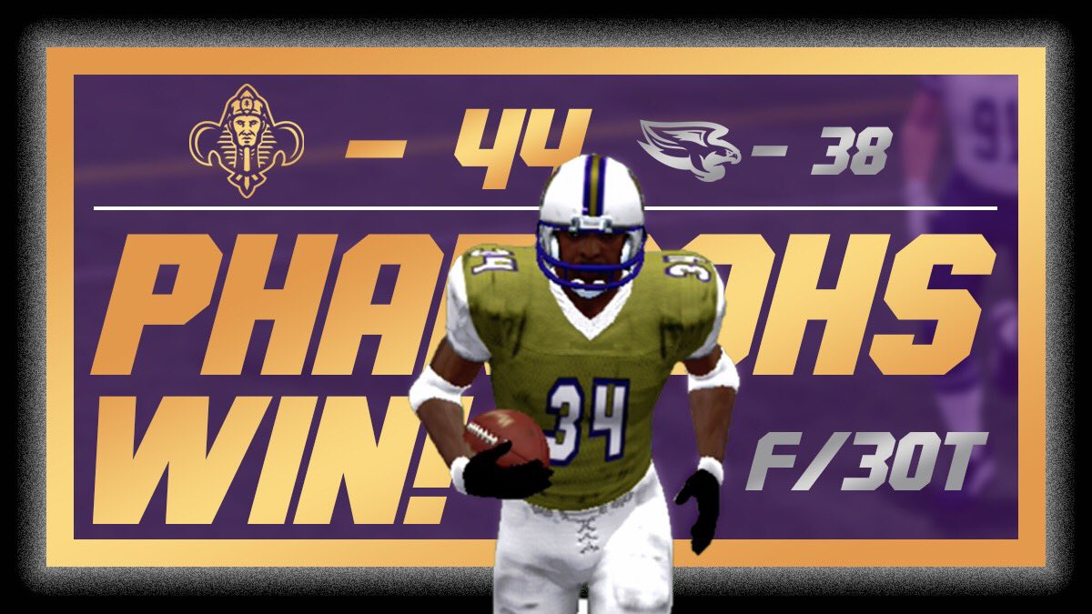NPharaohs's tweet photo. A record-breaking thriller in the Big Easy end with your Pharaohs taking the W!
#PharaohNation #SFL https://t.co/dRPTPFa1Jz