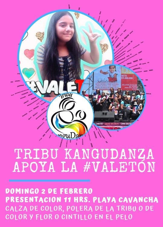 kangudanza's tweet photo. Al igual que el año pasado que estuvimos en la #Isatón, este año lo hacemos por la #Valetón! Una niña que necesita uestro apoyo para superar sus problemas de salud.

Los esperamos a tod@s para que nos acompañen a bailar y aportar con esta linda causa 💞

#Iquique #AltoHospicio https://t.co/mPfiJQPKWF