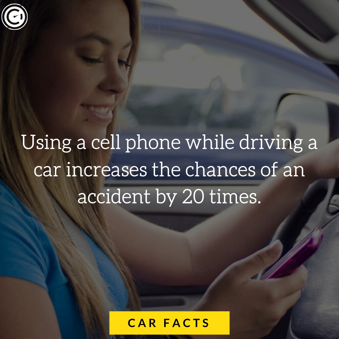 CaRPM_'s tweet image. Using a cell phone while driving a car increases the chances of an accident by 20 times. 
Android App - bit.ly/GarageProApp
iOS App - bit.ly/GarageProiOS

#carpm #garagepro #car #facts #facts💯 #cars