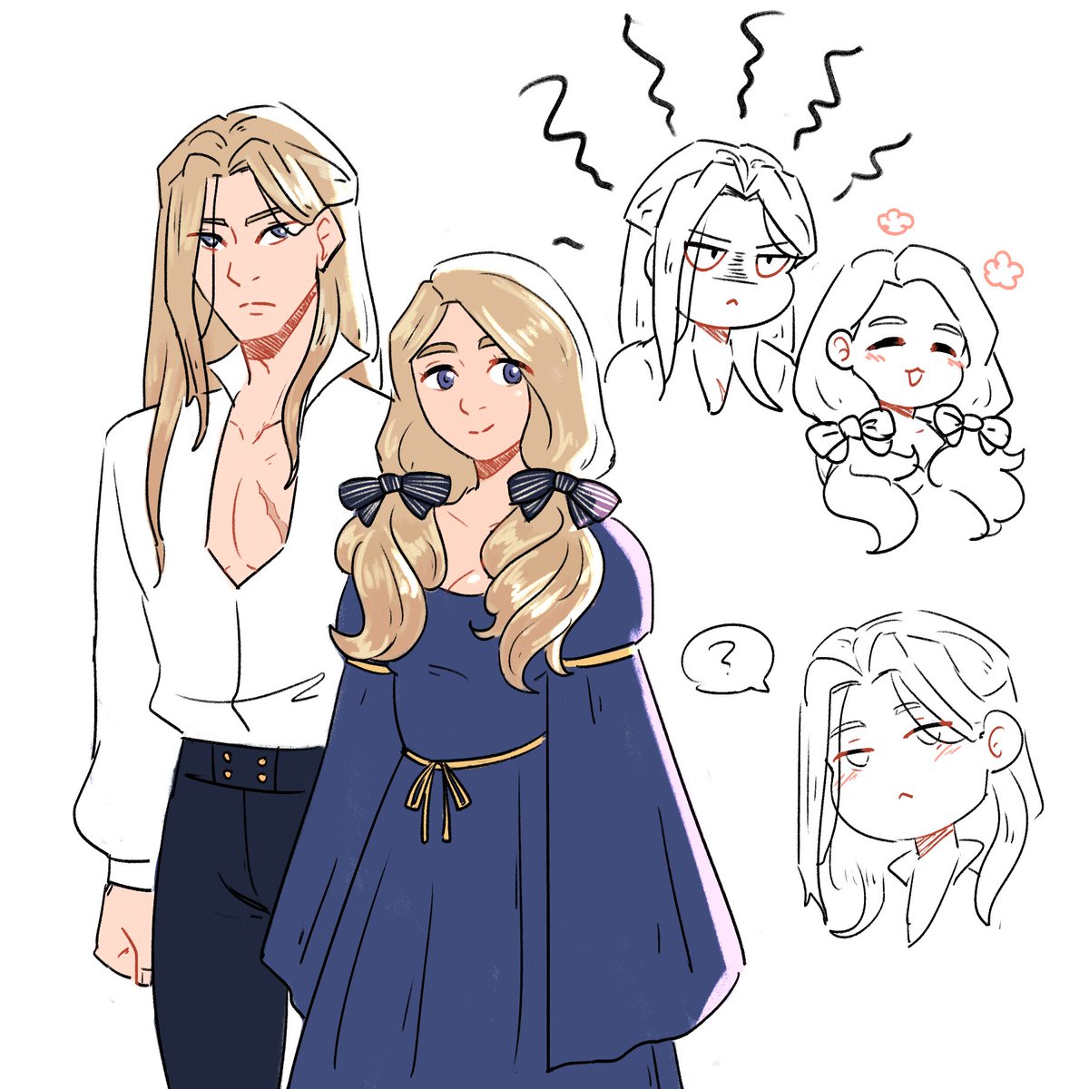 jael_dub's tweet photo. young(ish) jeritza and mercedes doodles, some au where their mom runs away with both of them maybe
#fe3h https://t.co/vARC8b8nXP