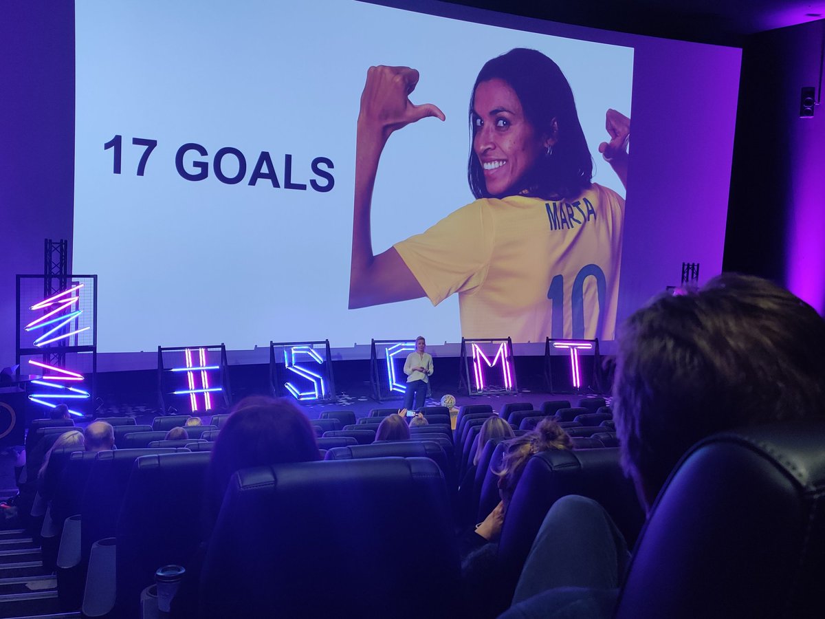 MindTrek_'s tweet photo. Who has scored the most goals in the football world cup? Unintentional bias #AI Most goals in the world cup by Marta! @elinallison78 @TeliaCompany #tscw2020 https://t.co/oZZLK6w1a7