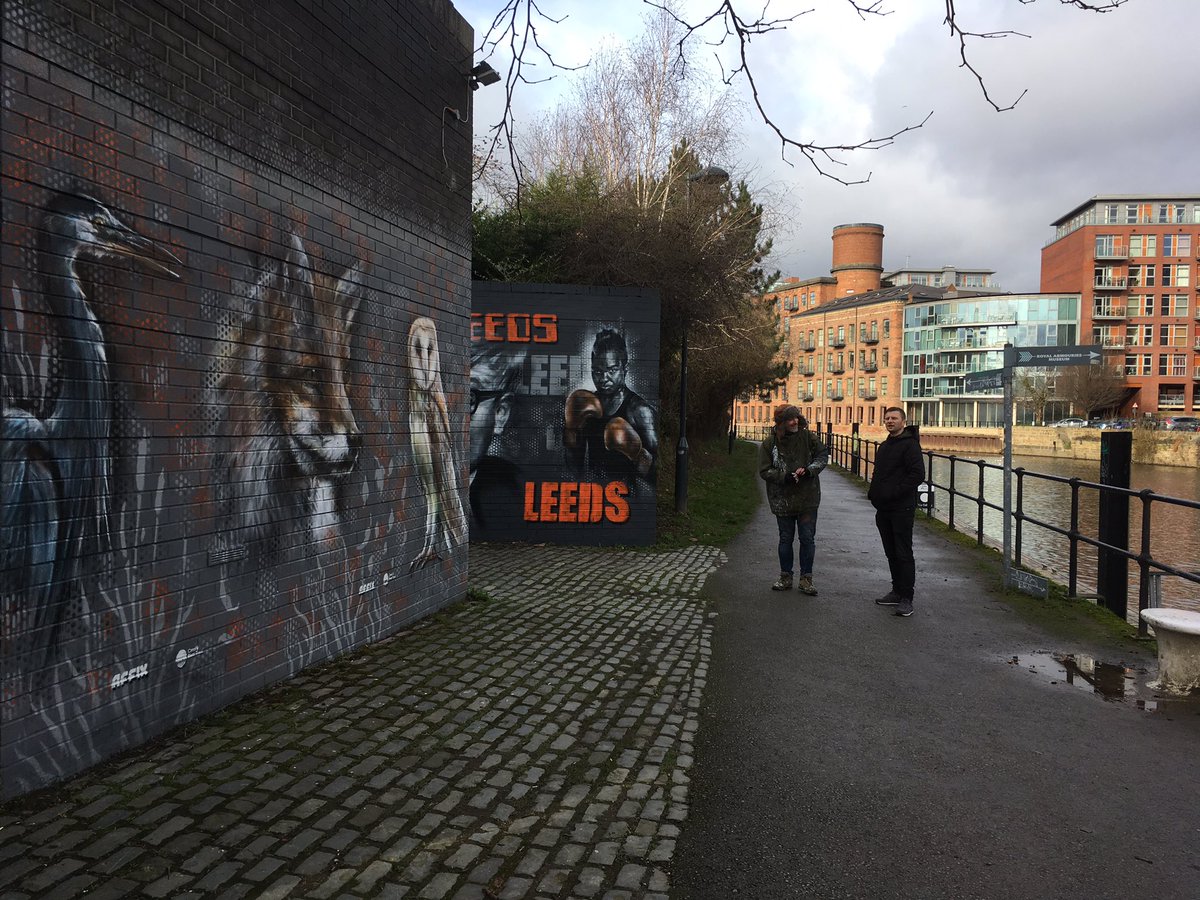 CRTYorkshireNE's tweet photo. Have you spotted any new #StreetArt in #Leeds recently? 👀 as part of our latest project funded by Leeds Water Enhancement Fund we’ve commissioned 3 fab new murals to brighten up the waterfront @CanalRiverTrust @VisitLeeds @Leeds_City_Ctr #LifesBetterByWater https://t.co/SxdyOeRCeG