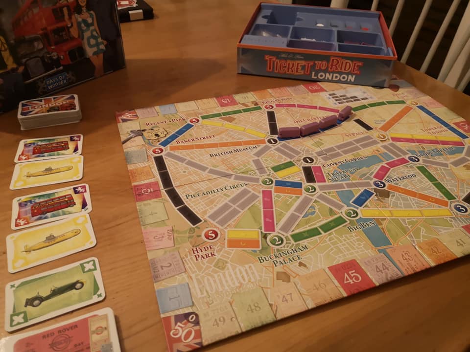 games4families's tweet photo. This account lives!
In the run-up to our pop-up games cafe, I'm dong my top 5 family games countdown.
Nmber 5 is Ticket to Ride London by @days_of_wonder. TTR is now a classic staple of gaming, but this version is faster, more colourful and, well, it's London, innit? https://t.co/mucfUryvfn