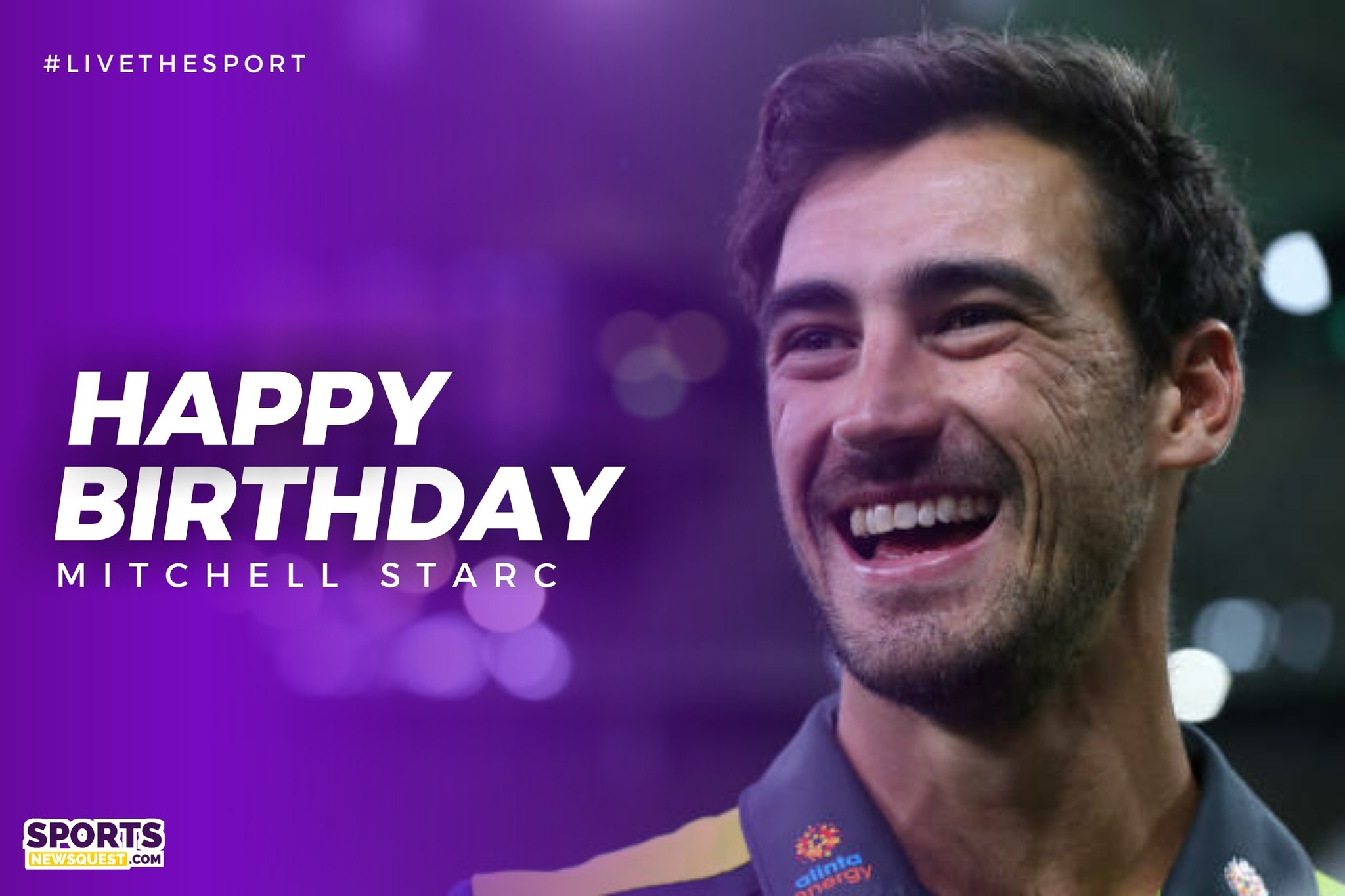 The big Australian, Mitchell Starc turns 30 today!

Happy Birthday, Mitchell Starc.  