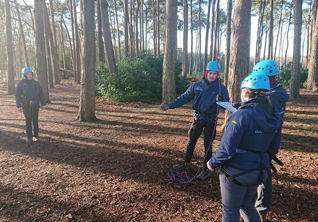 EddyYoung79's tweet photo. A massive well done to the 4 newly qualified instructors for passing their high ropes assessment yesterday. 
A bit of self reflection while teaching new skills. https://t.co/SutISmXuAI https://t.co/M285ptBL52
