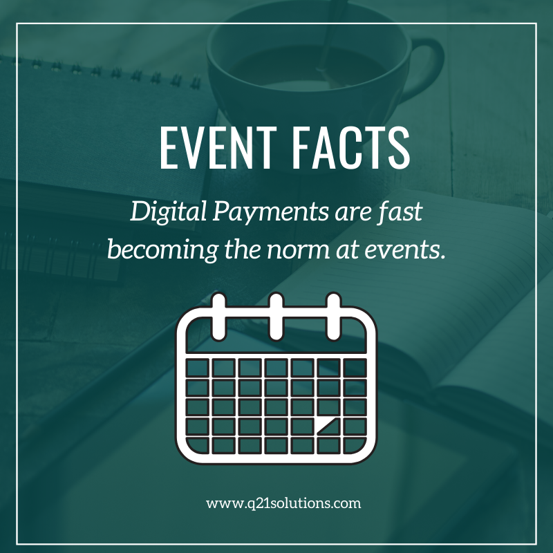 Q21Solutions's tweet photo. #EventFact: Digital Payments are fast becoming the rave at events. Mobile payment services have revolutionized the way we pay and is making cash increasingly obsolete, as most event goers carry little or no cash.
https://t.co/KCoIzdFg2P
#Q21Solutions #EventManagement https://t.co/f2abT5F59u