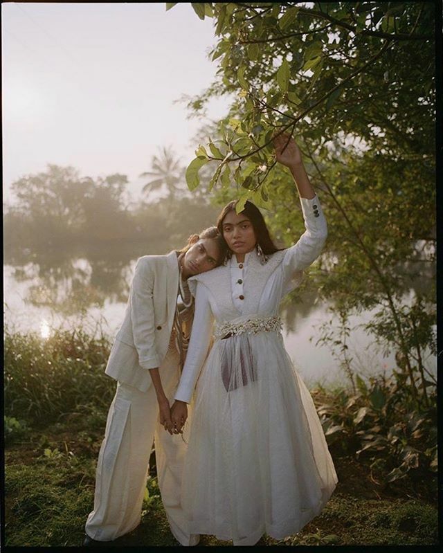 Insanely proud of <a href="/justinpolkey/">justin polkey</a> &amp; his new VOGUE editorial for their sustainable issue. Love this outtake shot on his #pentax67, dreamy indigo children ✨ keep em coming baby 😉 ift.tt/2GywYmR