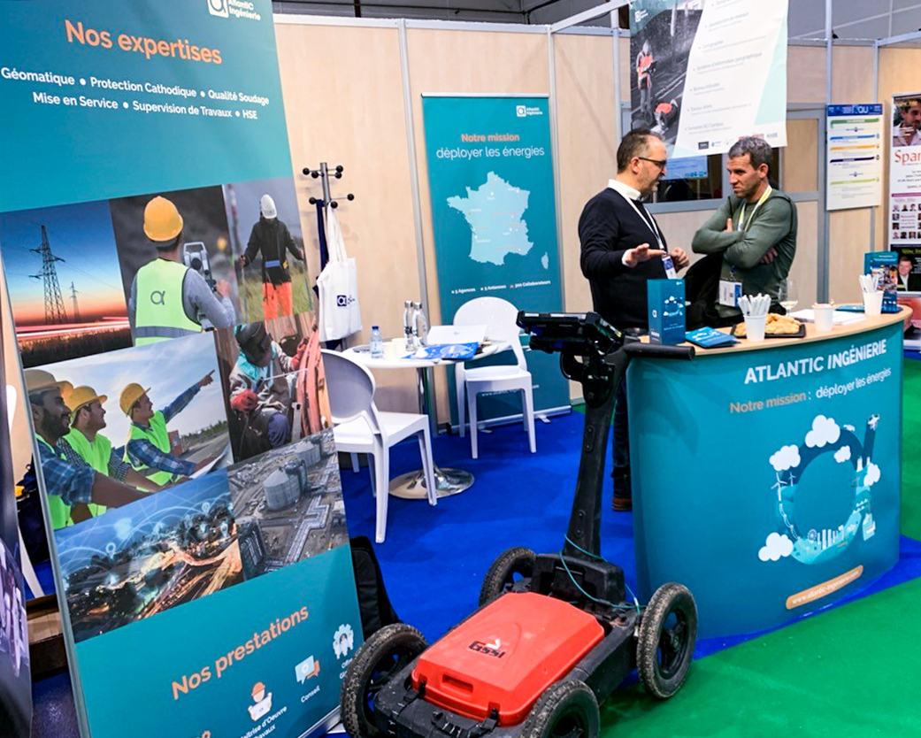 AtlantiCing's tweet photo. #ACInews | Rencontrons-nous au Carrefour des Gestions Locales de l’Eau à Rennes !💧
📍 Rdv au Hall 4 Stand 374
👉 Découvrez nos activités Protection Cathodique et Géomatique ! 
#CGLE #CGLE2020 #Rennes #RennesMétropole #Salon #TeamACI #Détection  #Géomatique #ProtectionCathodique https://t.co/54eDorQKYb
