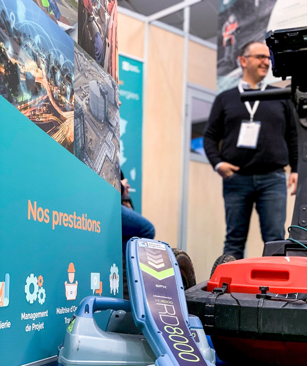AtlantiCing's tweet photo. #ACInews | Rencontrons-nous au Carrefour des Gestions Locales de l’Eau à Rennes !💧
📍 Rdv au Hall 4 Stand 374
👉 Découvrez nos activités Protection Cathodique et Géomatique ! 
#CGLE #CGLE2020 #Rennes #RennesMétropole #Salon #TeamACI #Détection  #Géomatique #ProtectionCathodique https://t.co/54eDorQKYb
