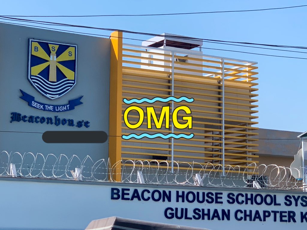 KamalFaridi's tweet image. These schools promised future light #spelling #signboard #school #karachi #beaconhouse #education #children #ThursdayMotivation #MeToo