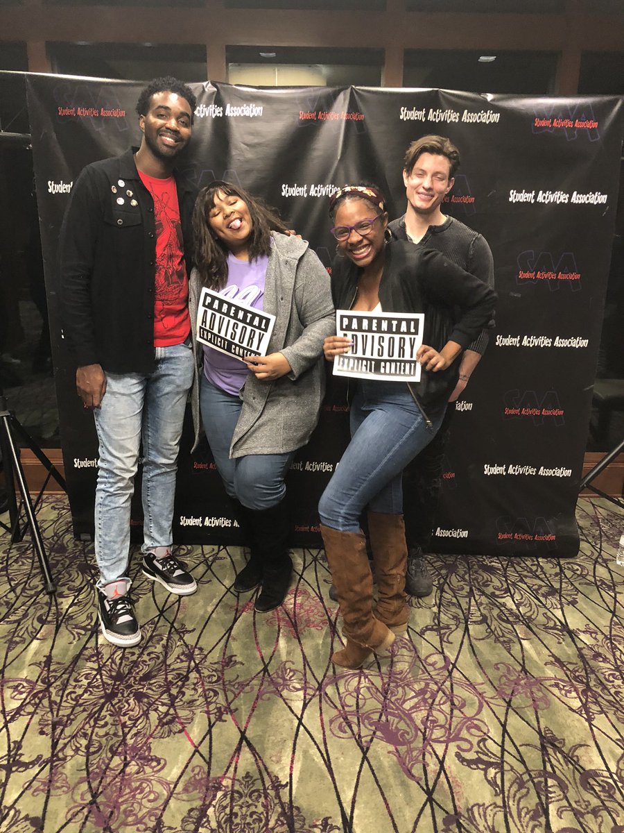 carla_deon's tweet photo. @spicykait and I with @mattrife and @Lafayette247 ๐๐ #personalityShots #ReallyJustFails https://t.co/1SjrjJNUrN
