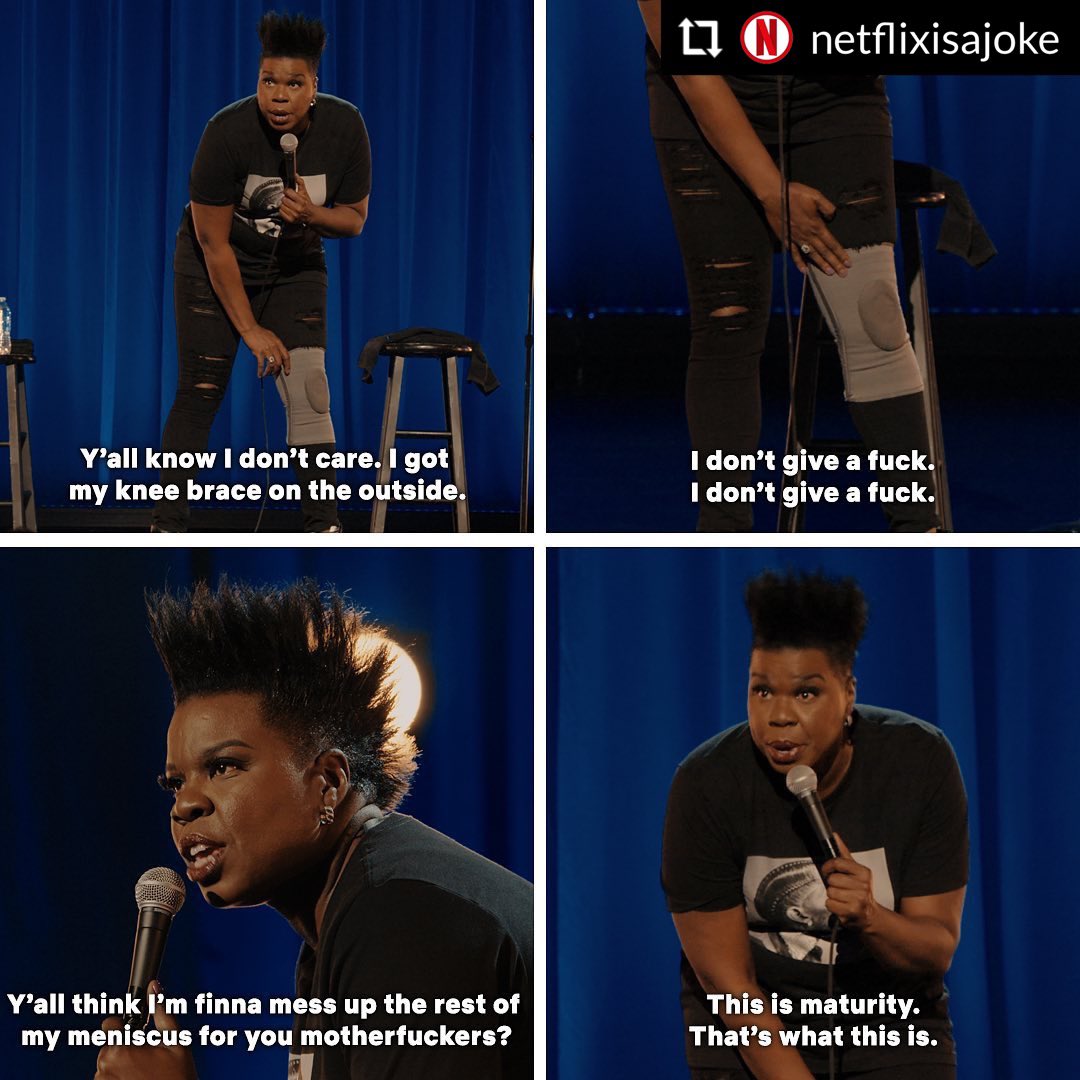 turtlebunnyprod's tweet photo. #RepostPlus @netflixisajoke
- - - - - -
THIS is maturity!! Leslie Jones: Time Machine is now streaming! https://t.co/oCYq5MJ1tD