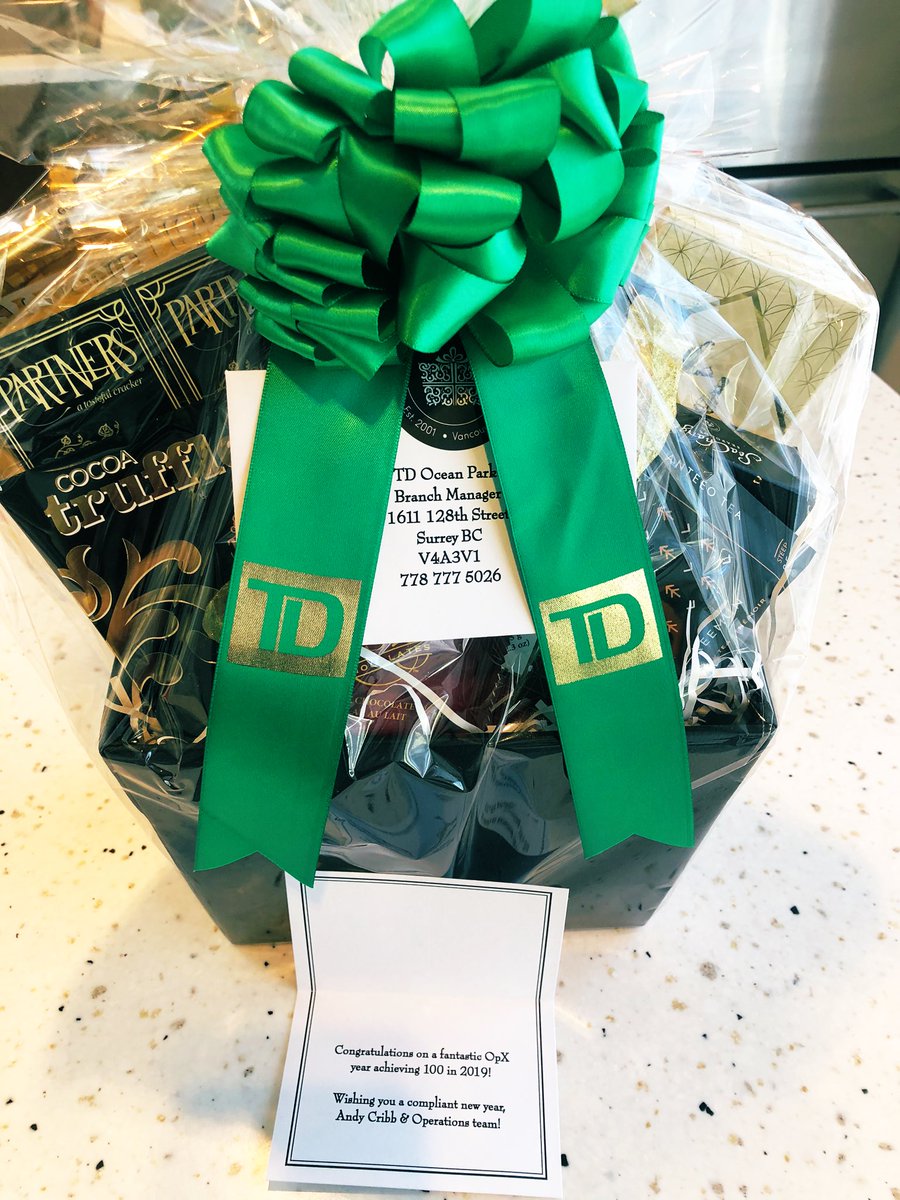 Thank you <a href="/AndyCribb_TD/">Andy Cribb</a> and the operations team for this delightful and delicious gift basket!