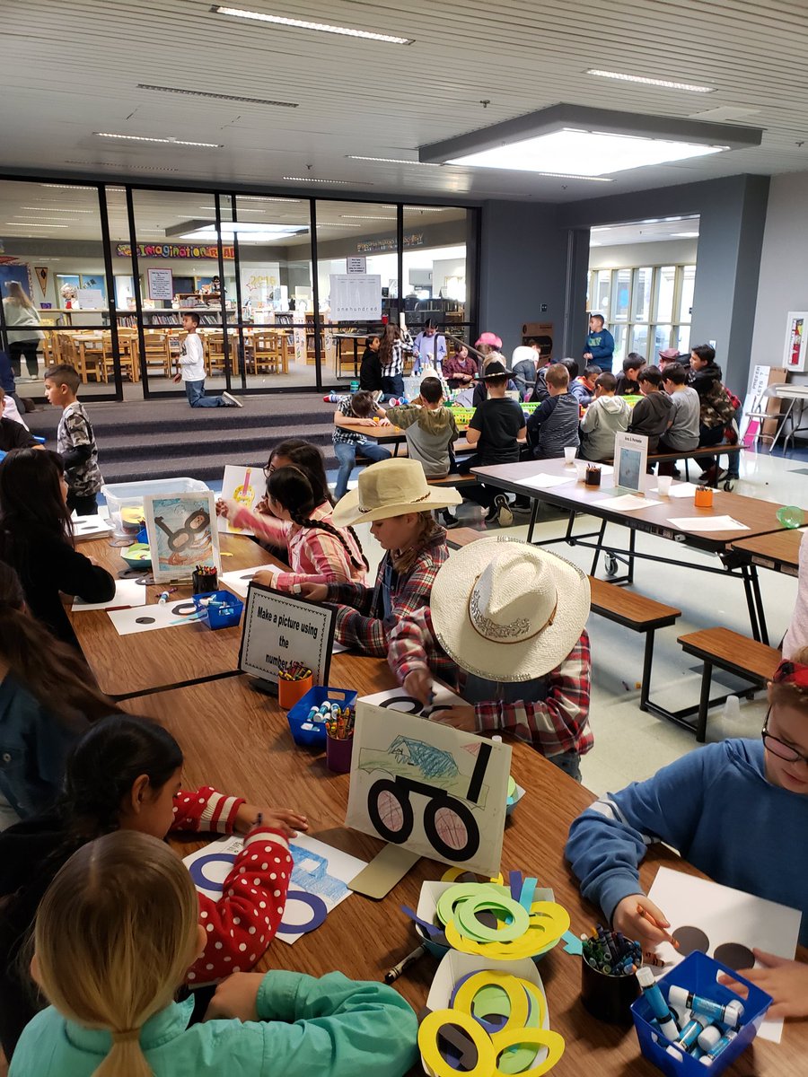BrooksideSTEAM1's tweet photo. Thanks for putting together our awesome 100th day math celebration today @RoppeltDebra! #bullfrogpride #makingleaps @Beaumont_SD @tdav8 @mgriffin_bmt @keels_chauna @Ali_Shrive https://t.co/eSogsn38Bz