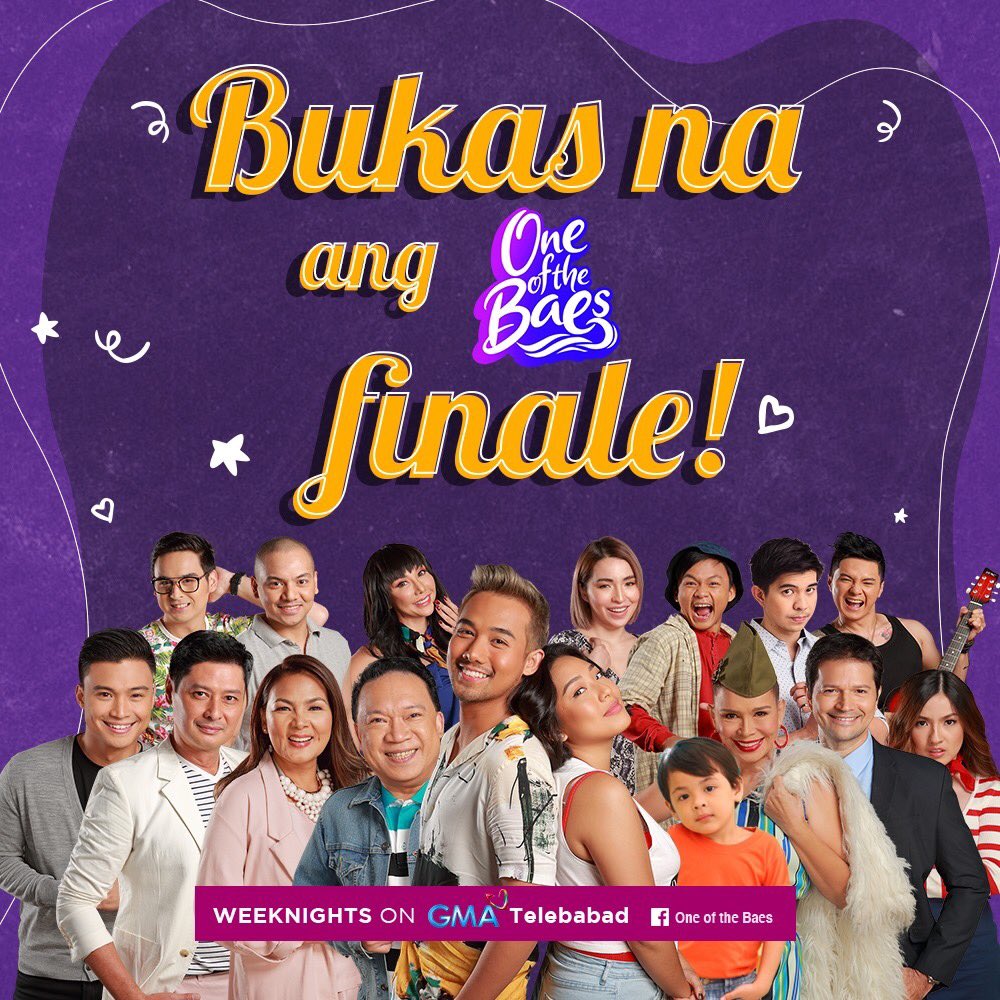 Sa loob ng 7 buwan na pagbuo sa ONE OF THE BAES. Ito na ang pinakahuling episode na mapapanood niyo bukas. Sana po ay samahan niyo kami sa finale namin. Mamimiss namin mayo mga ka-Baes! #OneOfTheBaes