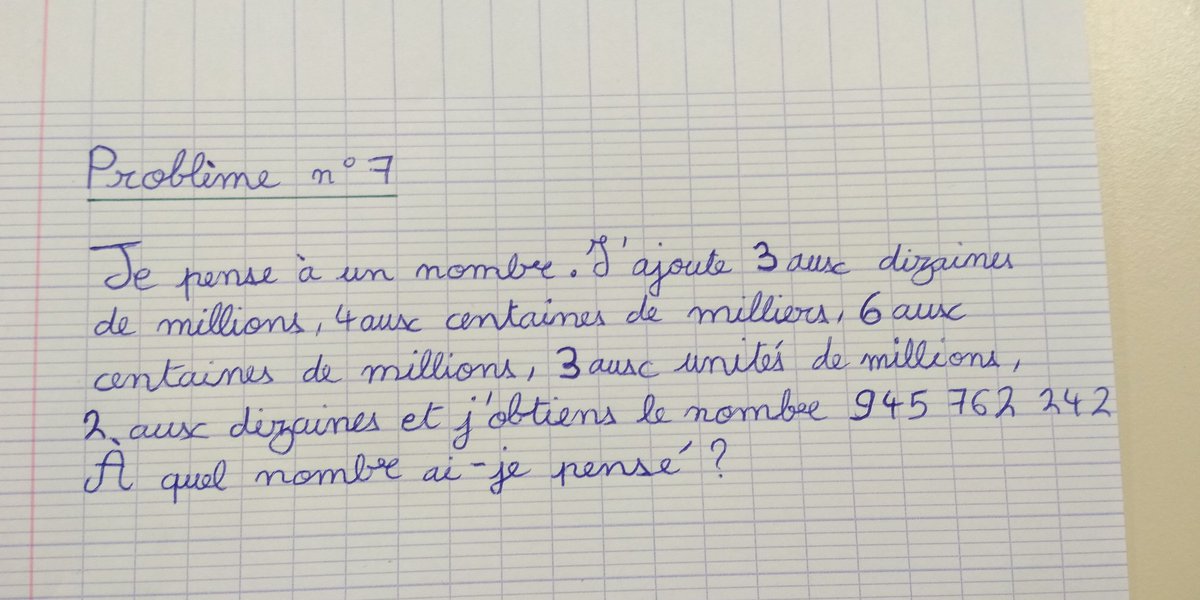 CM1ADAUDET's tweet photo. @Cm1cA @OSUIPedagogie
Voici les 3 derniers problèmes créés par la classe de @CM1ADAUDET.
#OSUIpedagogie
#Twitmaths
#cycle3 
#travailcollectif 
@CM1ADAUDET_classe_scribe https://t.co/Z3qr1FdfcF