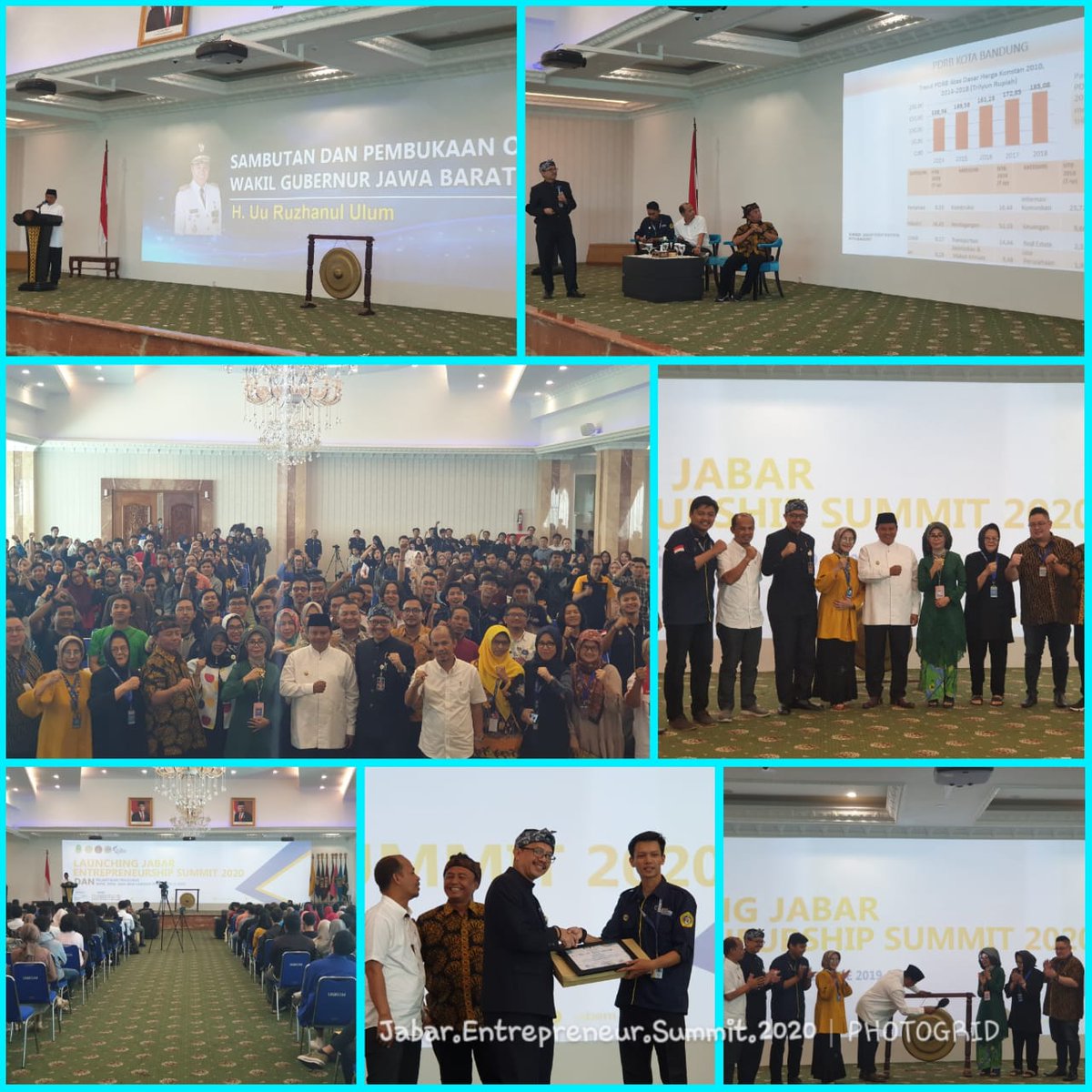 Mewakili Bapak Wakil Wali Kota Bandung menjadi Narasumber pada acara Jabar Entrepreneurship Summit 2020, bertempat di Lt.17 Kampus UNIKOM Bandung, Kamis 30/01/2020.
