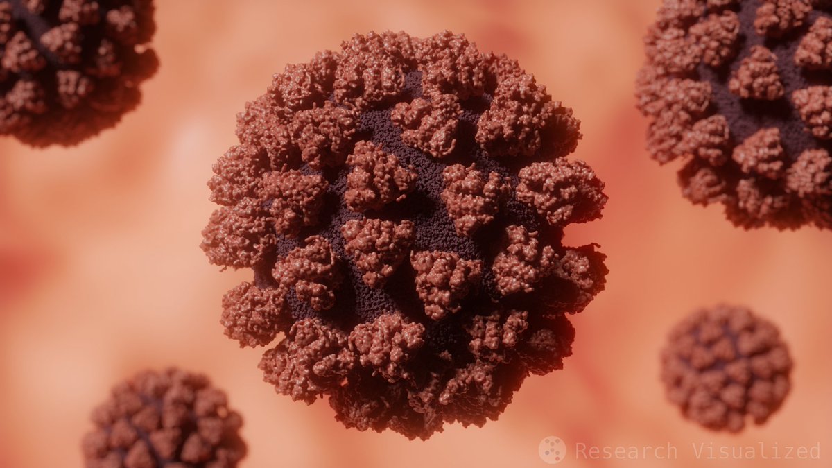 RVisualized's tweet image. Visualization of the novel #coronavirus from Wuhan. For reliable information on the virus, please visit cdc.gov/coronavirus/20… #SciArt Model based of SARS structural information and #nCoV electron tomography data.