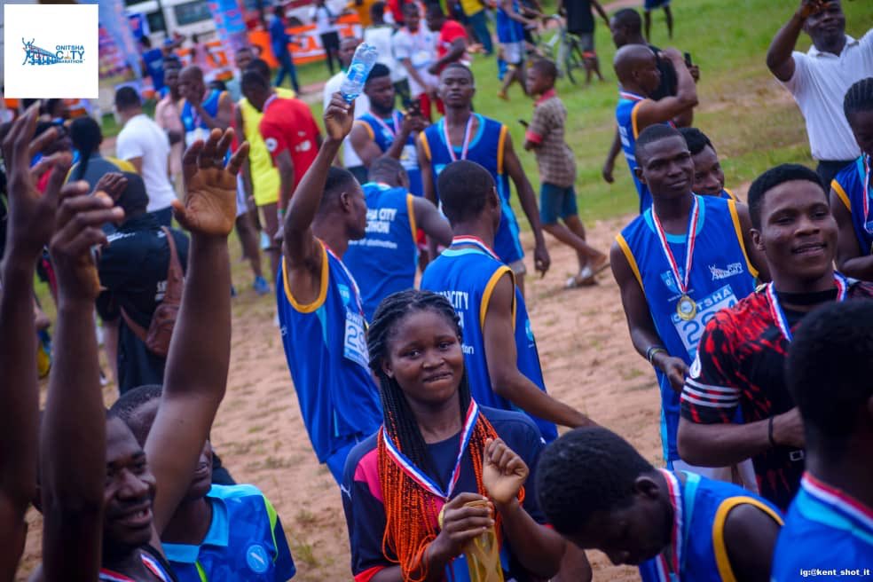 onitshacitym's tweet photo. The best human emotions are captured during  a marathon.

We couldn’t resist...😍. There is no Onitsha without you.

#OnitshaCityMarathon #DareYourLimit
#RunOnitsha2020 https://t.co/xlhAZVDXwn
