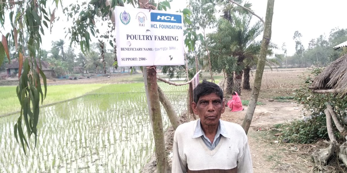 humanaidint's tweet photo. Our livelihood activities under #CycloneBulbul response also include pond-based integrated farming, agriculture input support and pond farming. @HCL_Foundation https://t.co/AN9kmlMt9v