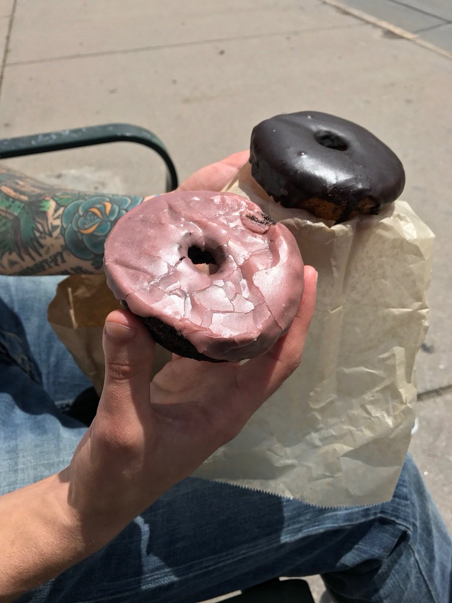 TheSquareEnix's tweet photo. Whenever in Denver, hit up @BeetBoxDenver. I don't care who you are, what you do, where you're from, what you eat, what kind of porn you watch, hit it up. These doughnuts are so good they'll make you wanna' snatch someone's newborn and toss 'em in the ocean.
#SweetToothSeduction https://t.co/hblh0yuZb6